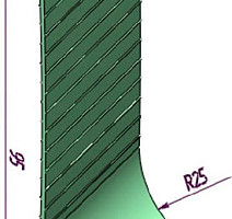 Плинтус Плинтус TKM 25  для завода на стену RAL 7046 фото 1 | FLOORDEALER